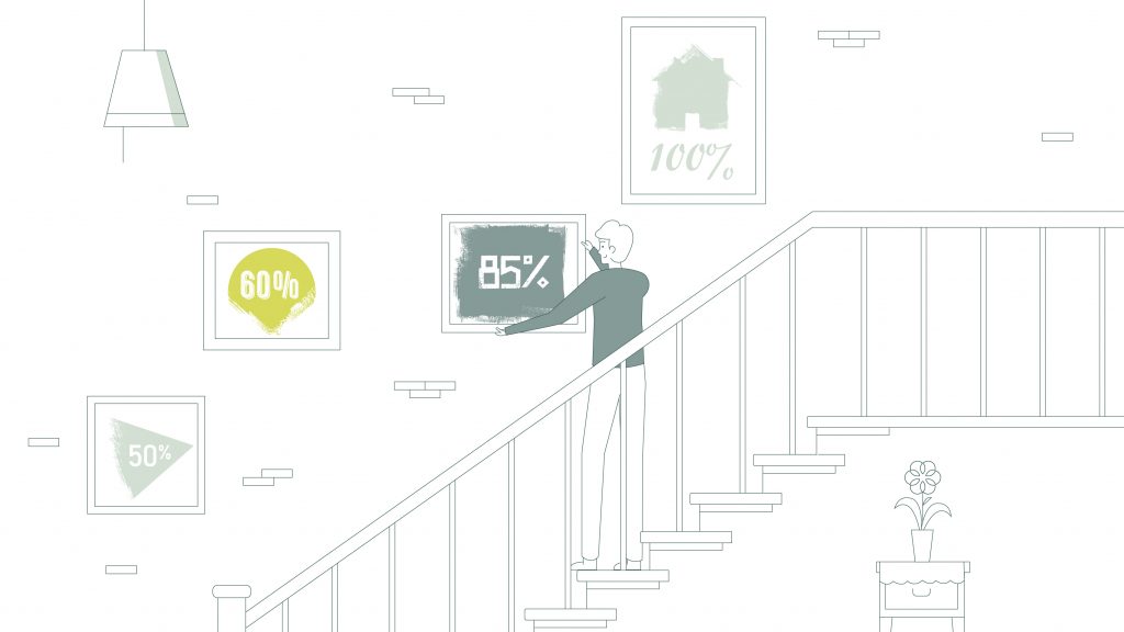 Shared ownership staircasing illustration 