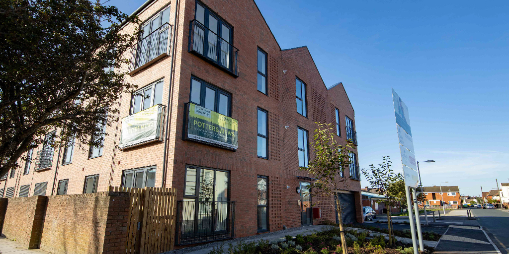 Potters Mews Shared Ownership Apartments in New Brighton, Wirral 