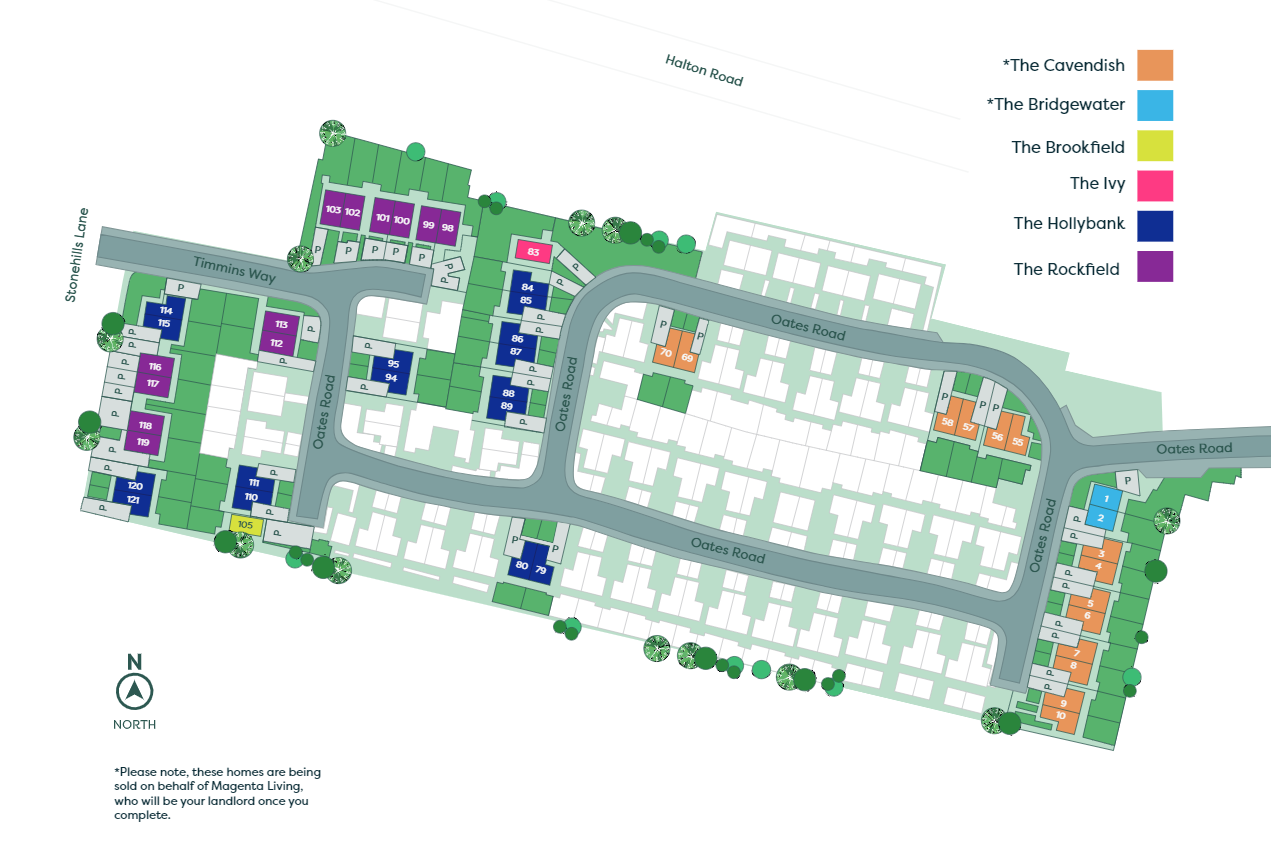 Development siteplan - Contact Onward for an accessible alternative