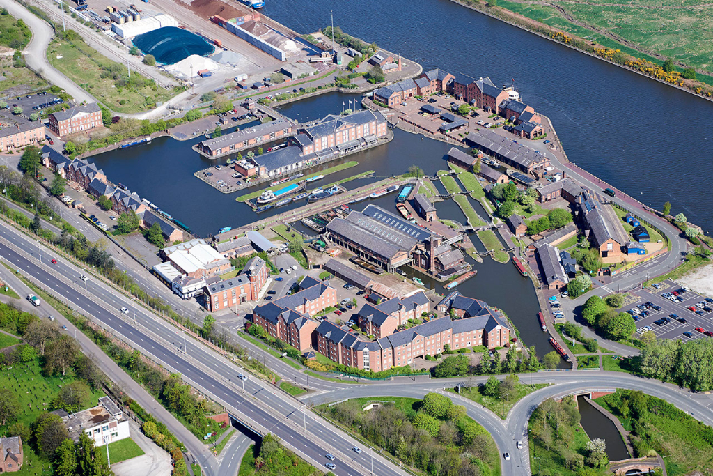 Aerial view of Ellesmere Port