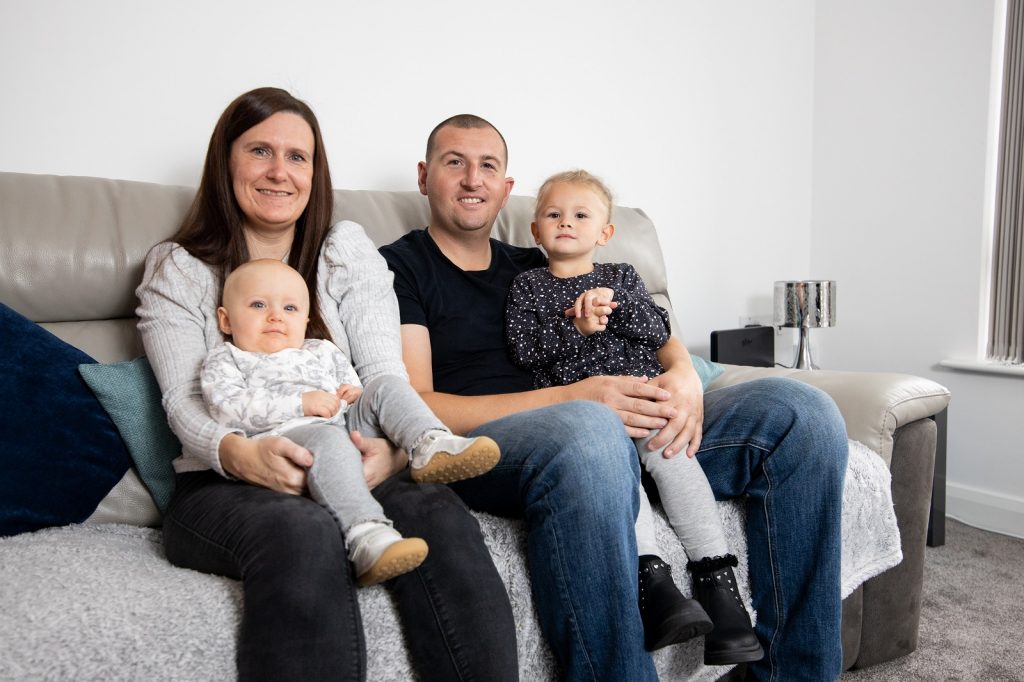 Kristian and Gillian in their new shared ownership home 