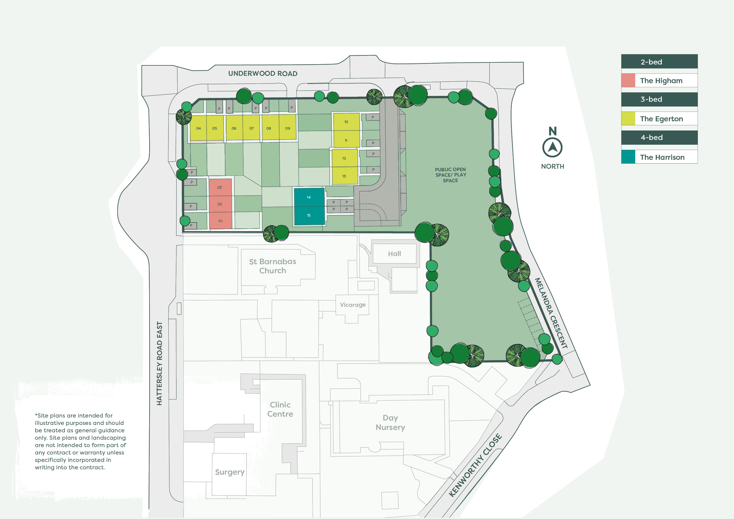 Development siteplan - Contact Onward for an accessible alternative