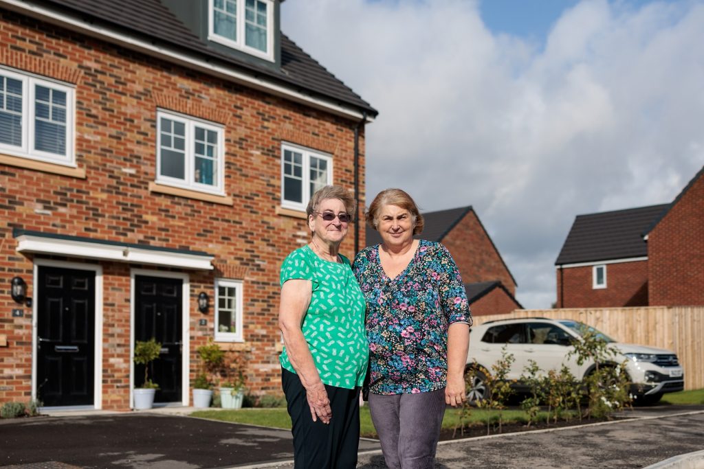 Debbie and Alma at Farington Mews