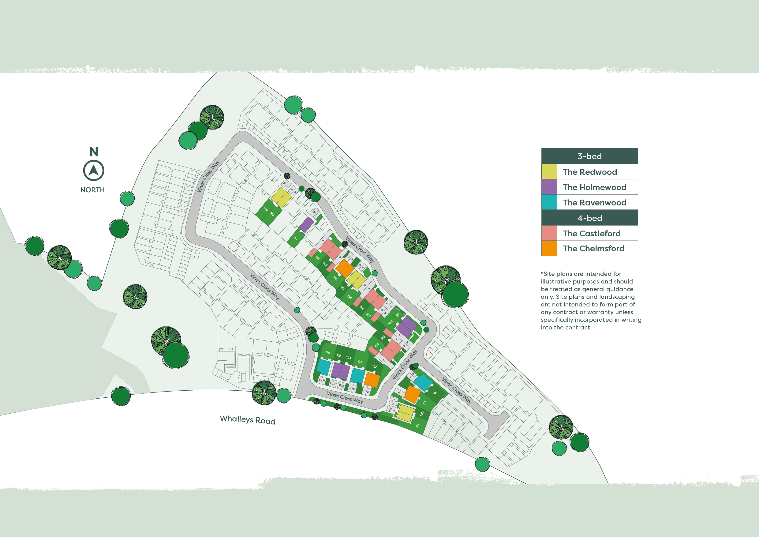 Development siteplan - Contact Onward for an accessible alternative