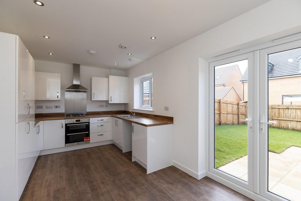 Kitchen in The Castleford house type at Daltons Way in Skelmersdale