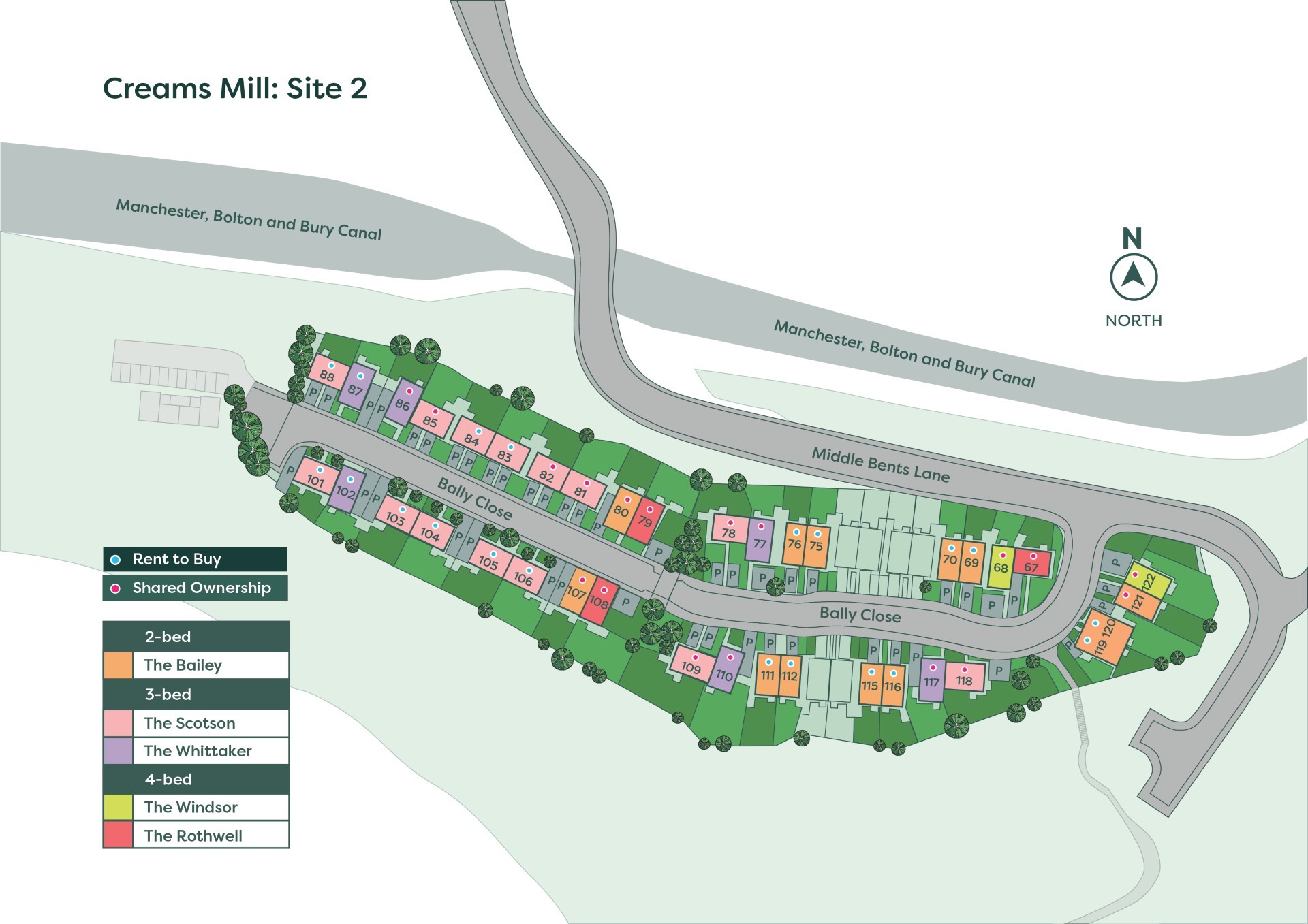 Development siteplan - Contact Onward for an accessible alternative
