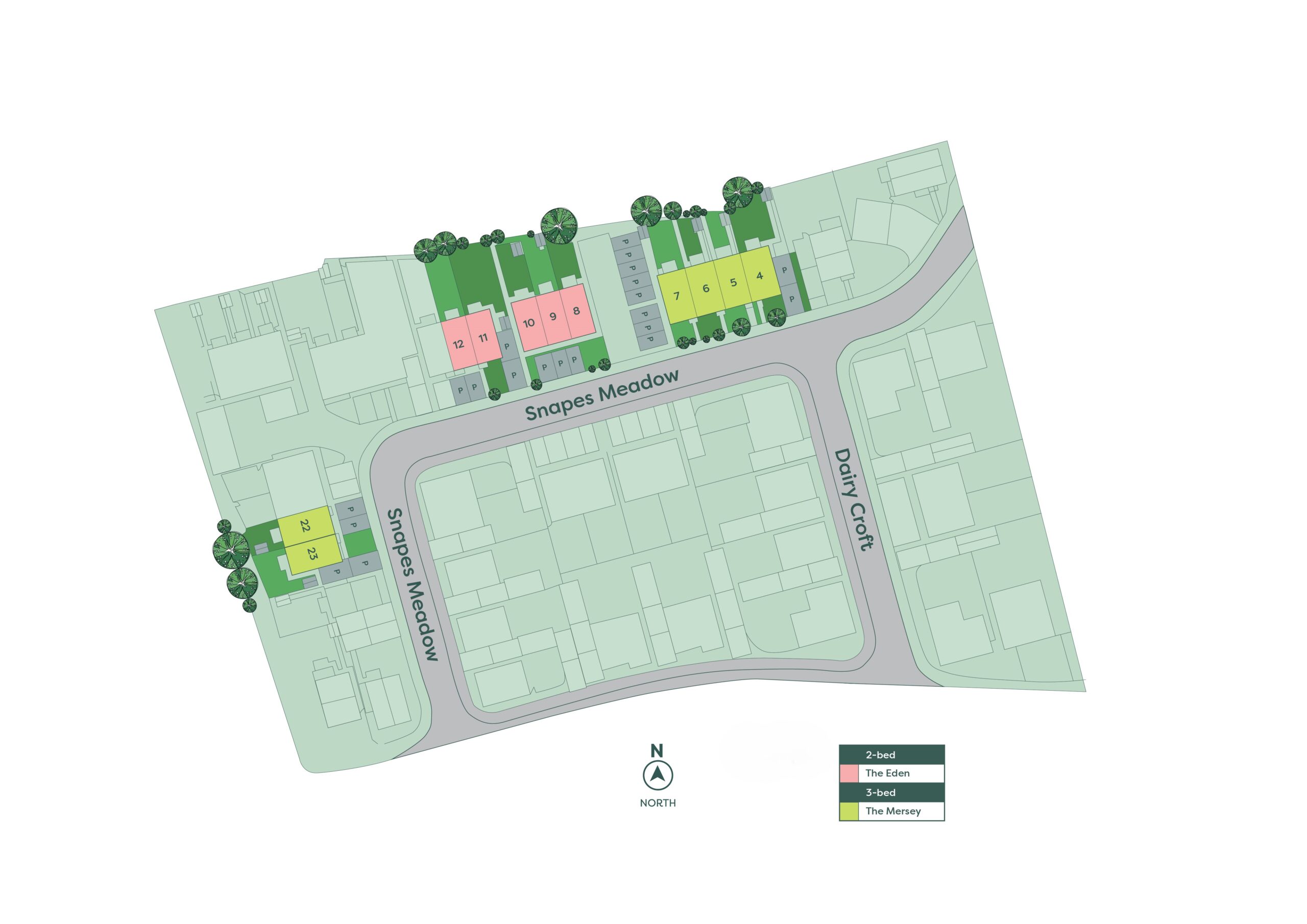 Development siteplan - Contact Onward for an accessible alternative