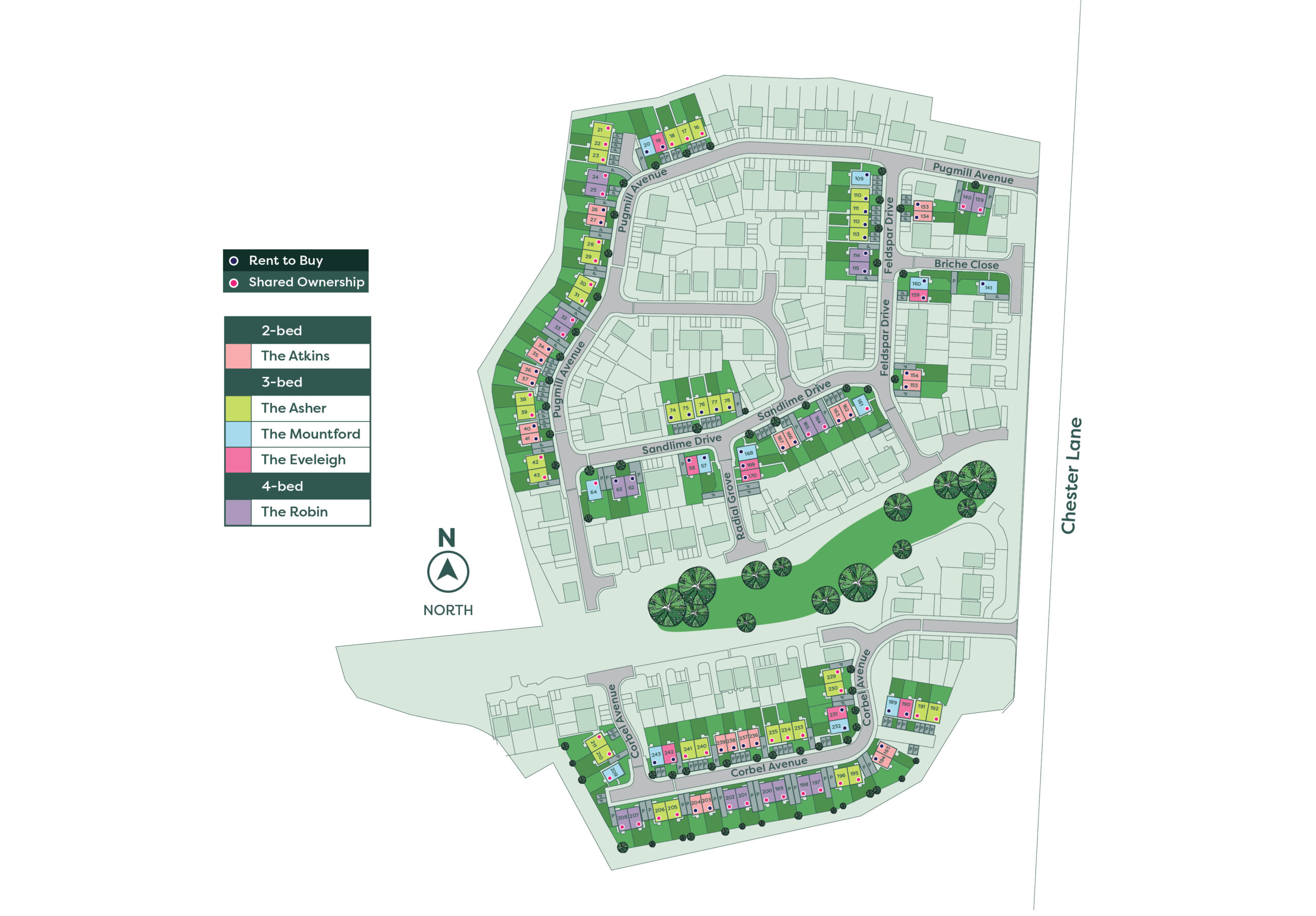 Development siteplan - Contact Onward for an accessible alternative