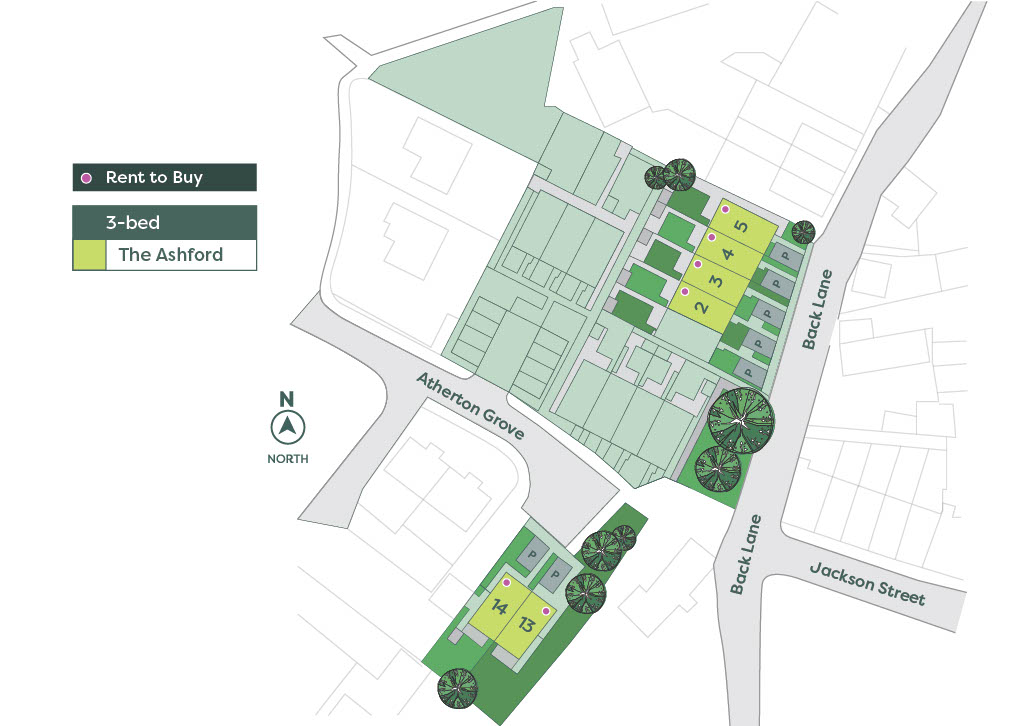 Development siteplan - Contact Onward for an accessible alternative