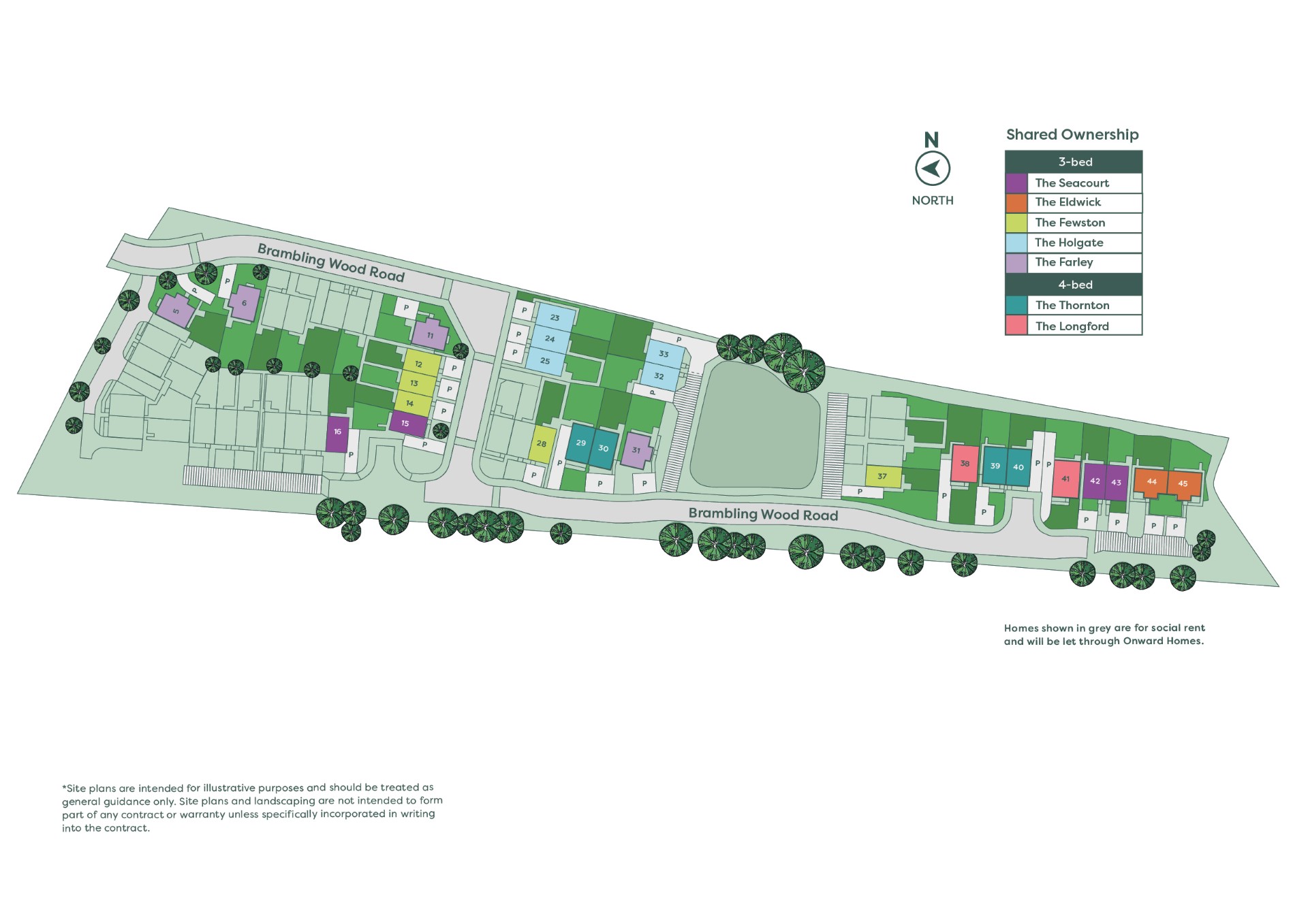 Development siteplan - Contact Onward for an accessible alternative